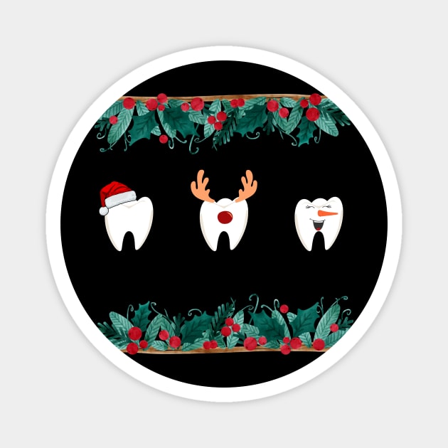 Dental xmas squad Magnet by Jake-aka-motus